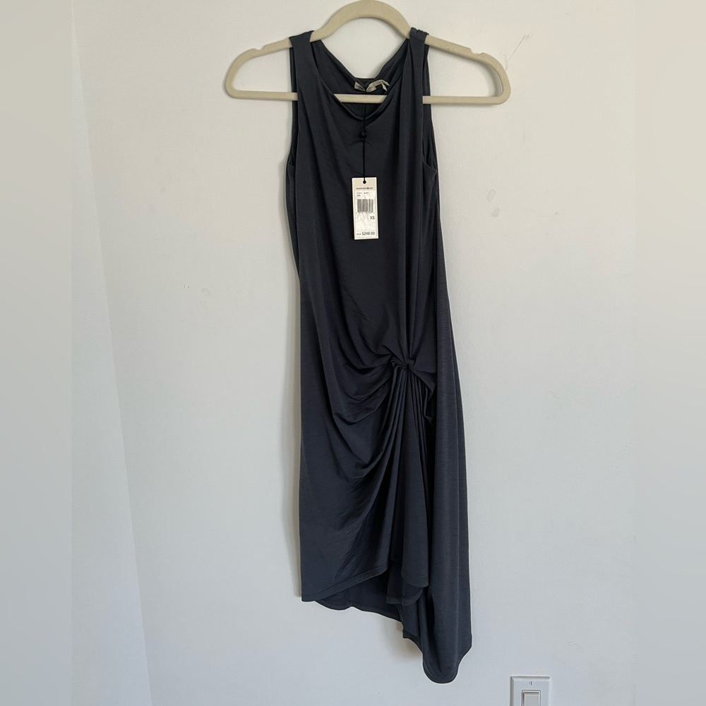 Vintage Leon Max Limited Edition Grey Asymmetrical Dress Size XS New With Tags